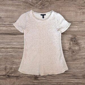 EILEEN FISHER Oatmeal Gray Stretch Knit Sleeveless Tank Sweater Organic Cotton S